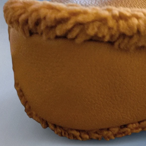 Michael Kors Carmela CrossBody Bag Chain Leather Shearling Faux Fur Trim NWT - Picture 10 of 15